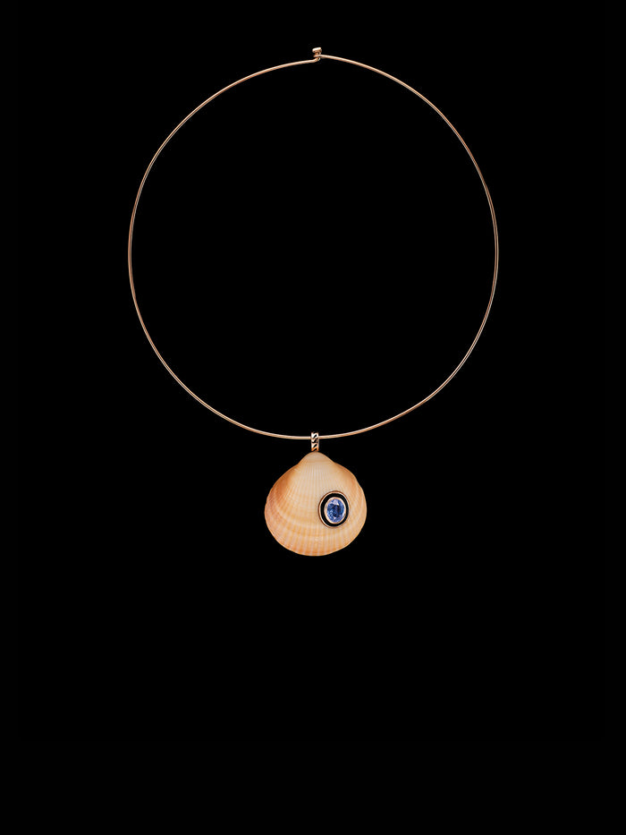 Dezso By Sara Beltran Anadara Shell With Sapphire