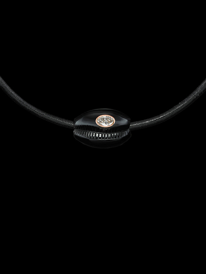 dezso by sara beltran Cowry Bead with Oval Diamond