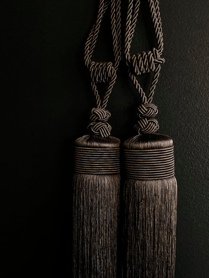 Dezso By Sara Beltran Dark Gray Grande Tassels