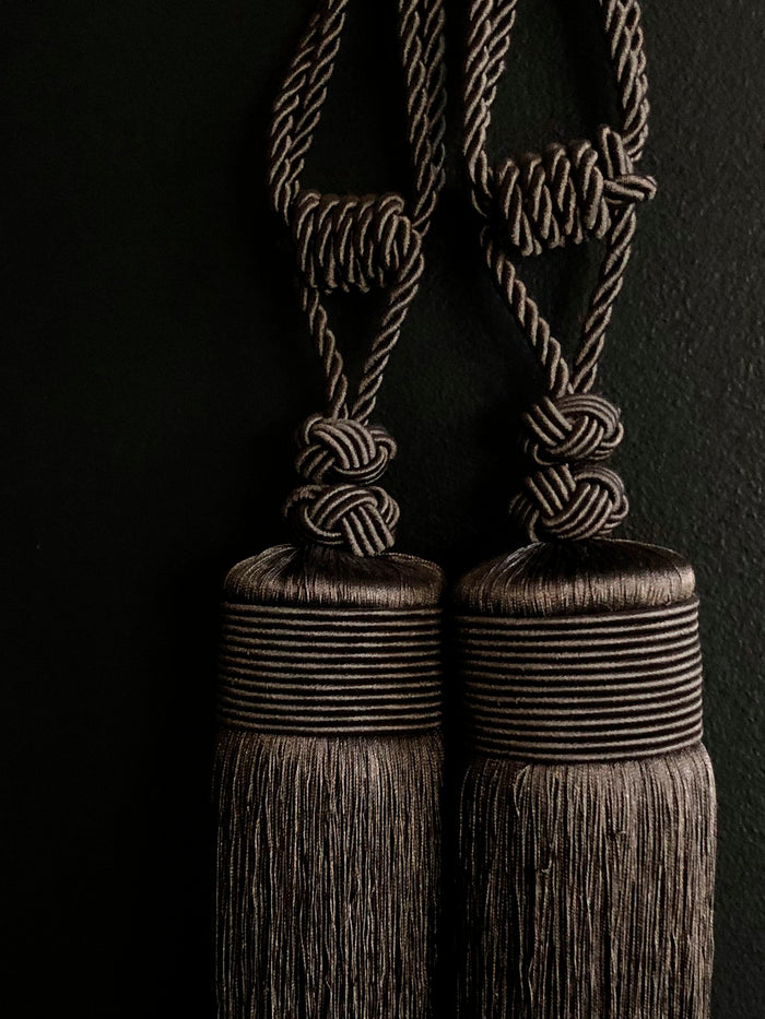 Dezso By Sara Beltran Dark Gray Grande Tassels