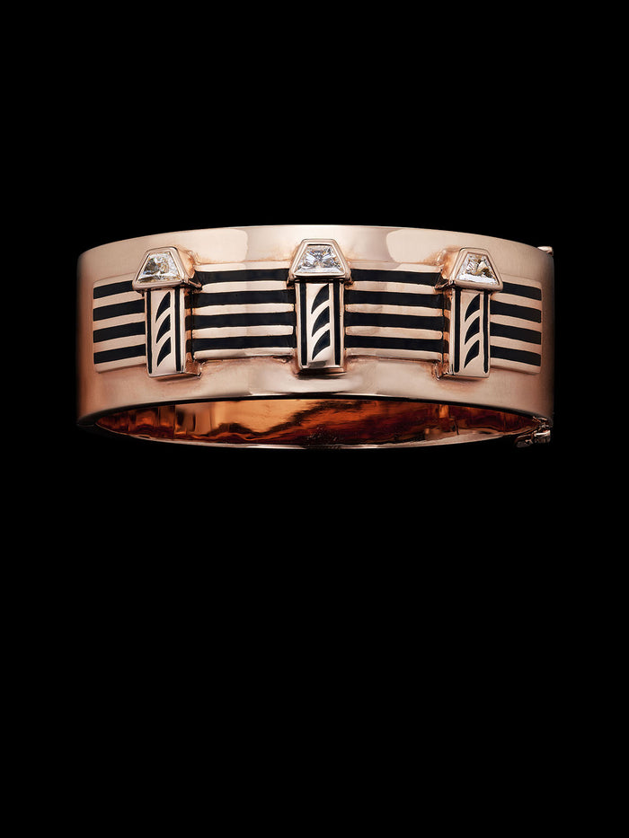 dezso by sara beltran Grande Deco Diamond Cuff