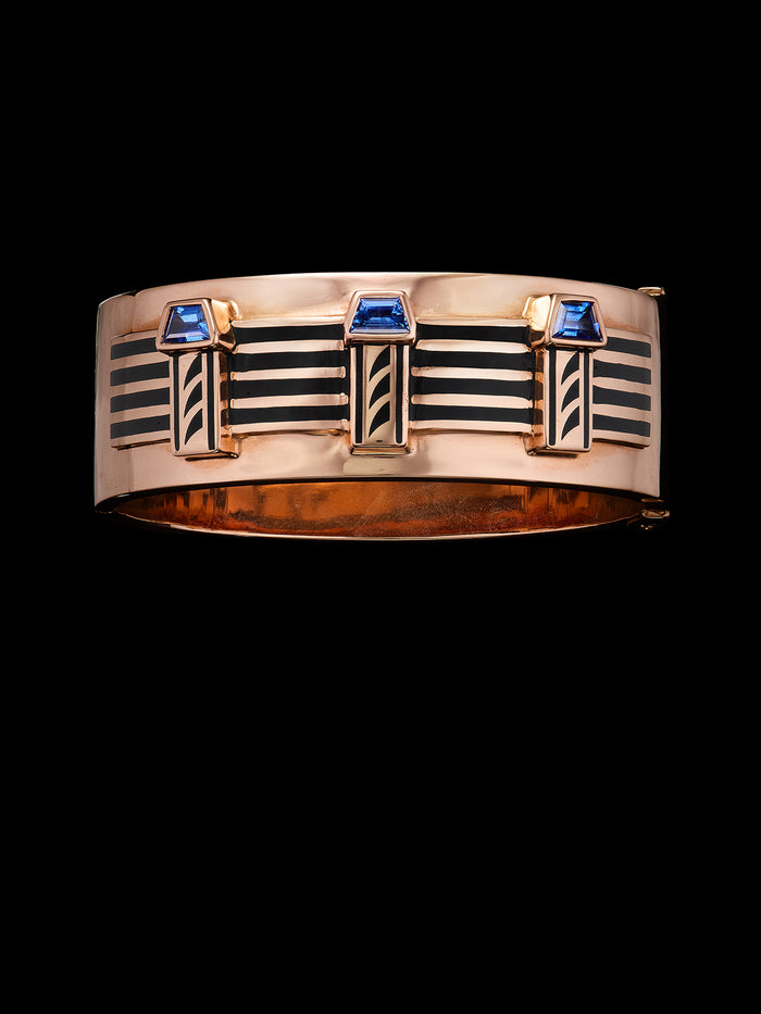 dezso by sara beltran Grande Deco Shappire Cuff