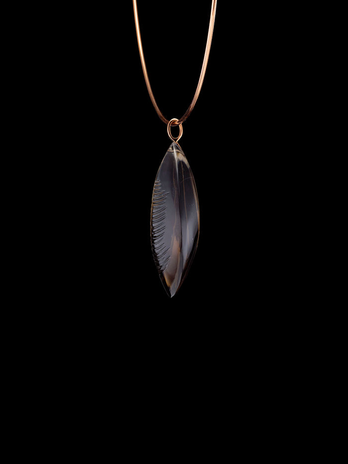 Dezso By Sara Beltran Grande Smokey Quartz Mussel