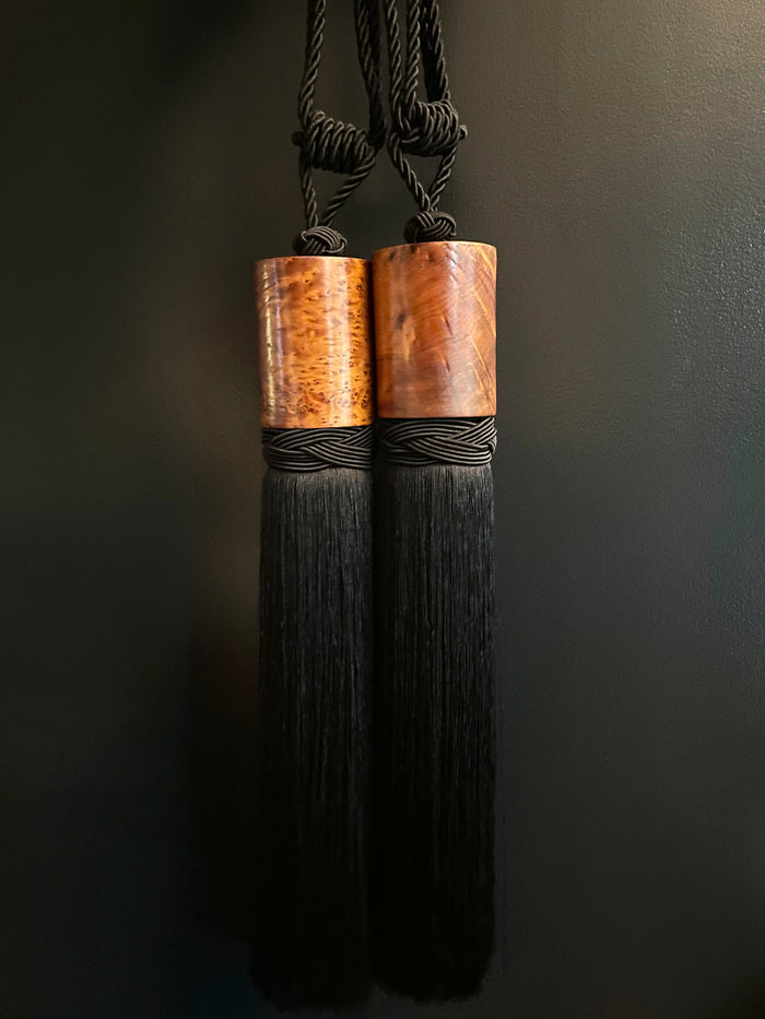 dezso by sara beltran Moroccan Wood Grande Tassel