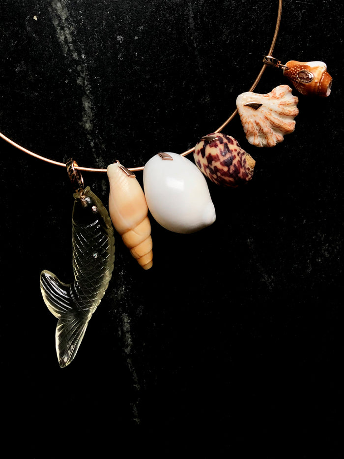 Dezso By Sara Beltran Striped Brown Turbo Shell