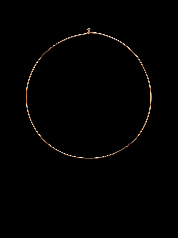 dezso by sara beltran Wave Gold Wire Necklace