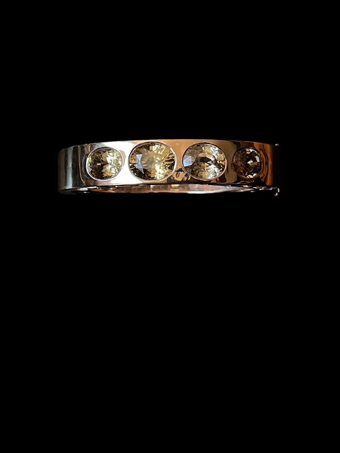 dezso by sara beltran Zircon Cuff with Shark Fins