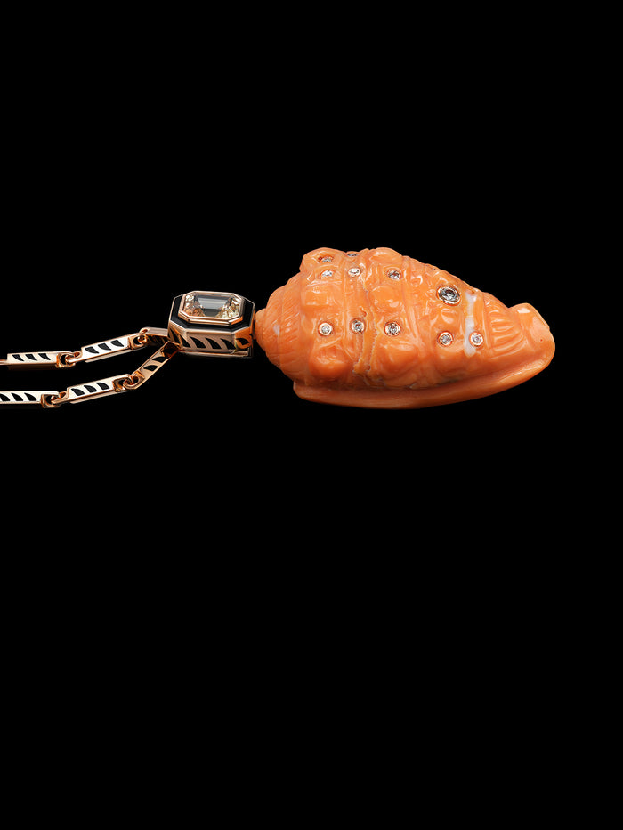 Dezso By Sara Beltran Helmet Shell With Sapphires And Diamonds