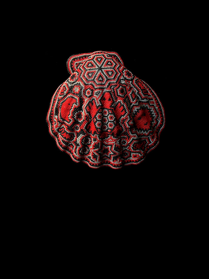 dezso by sara beltran Huichol Red Black Turtle Shell