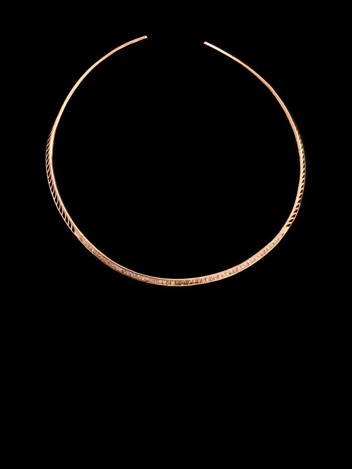 dezso by sara beltran Petite Deco Cuff Necklace with Diamonds