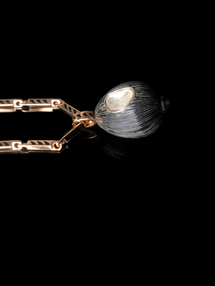 Dezso By Sara Beltran Petite Ebony Wood Coquito With Polki