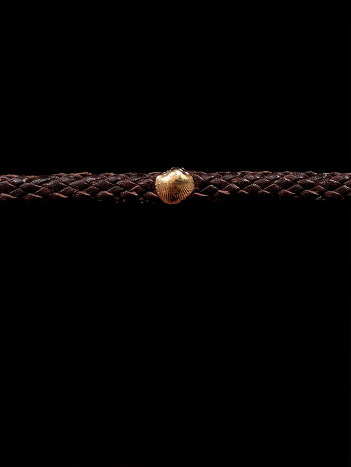 Dezso By Sara Beltran Petite Gold Anadara Leather Bracelet