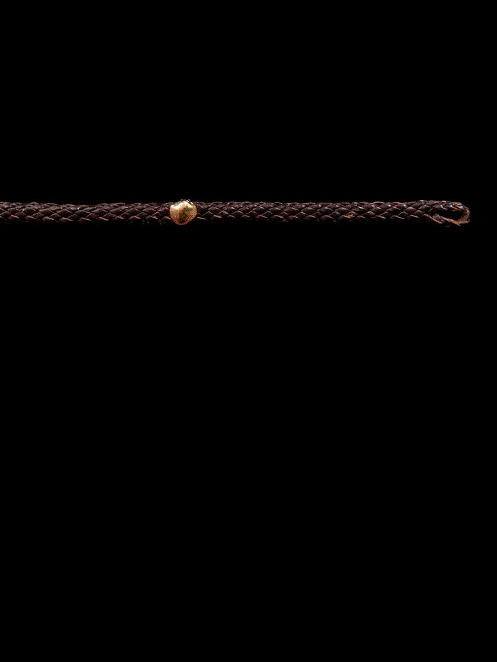 dezso by sara beltran Petite Gold Anadara Leather Bracelet