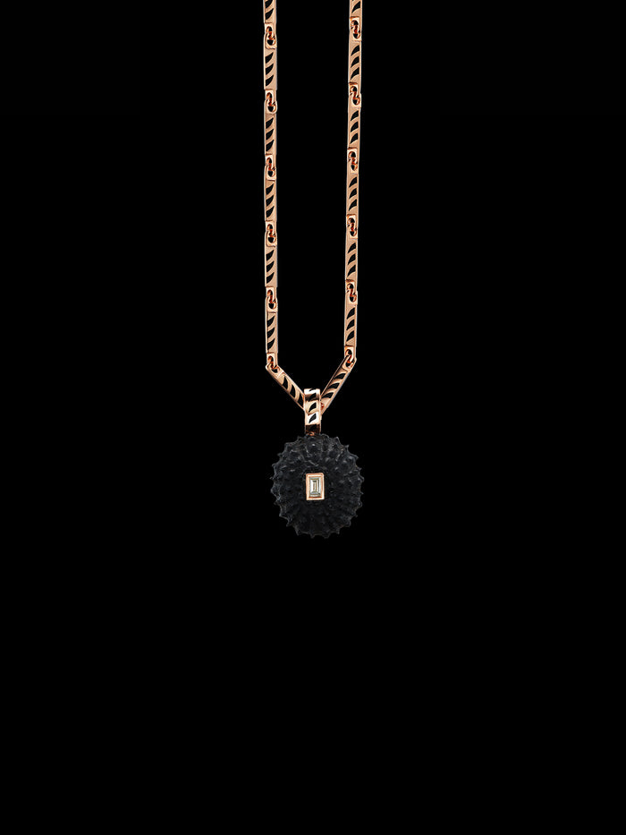 Dezso By Sara Beltran Petite Lemon Quartz Sea Urchin With Diamond