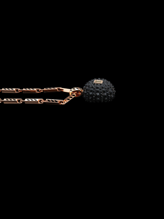 Dezso By Sara Beltran Petite Lemon Quartz Sea Urchin With Diamond