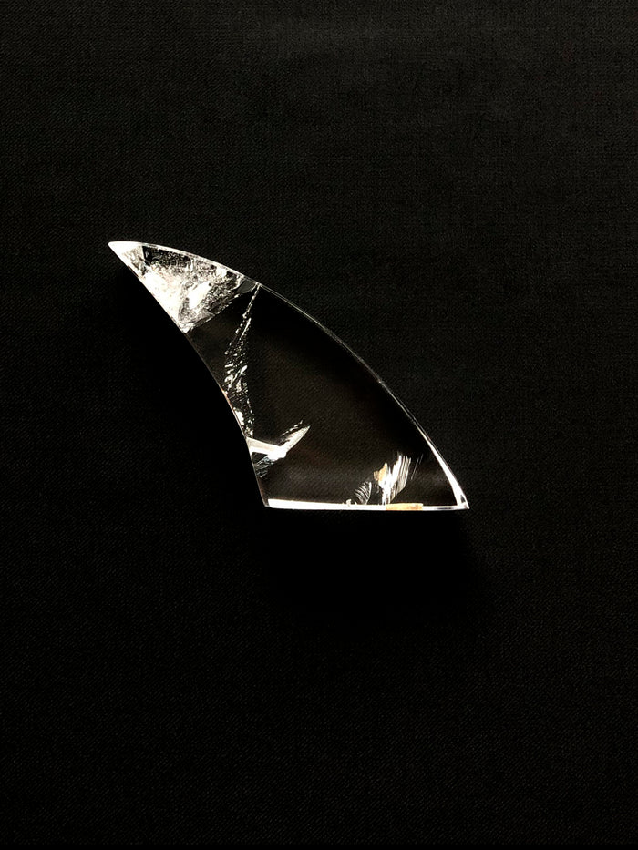 dezso by sara beltran Shark Fin Crystal Incense Burner