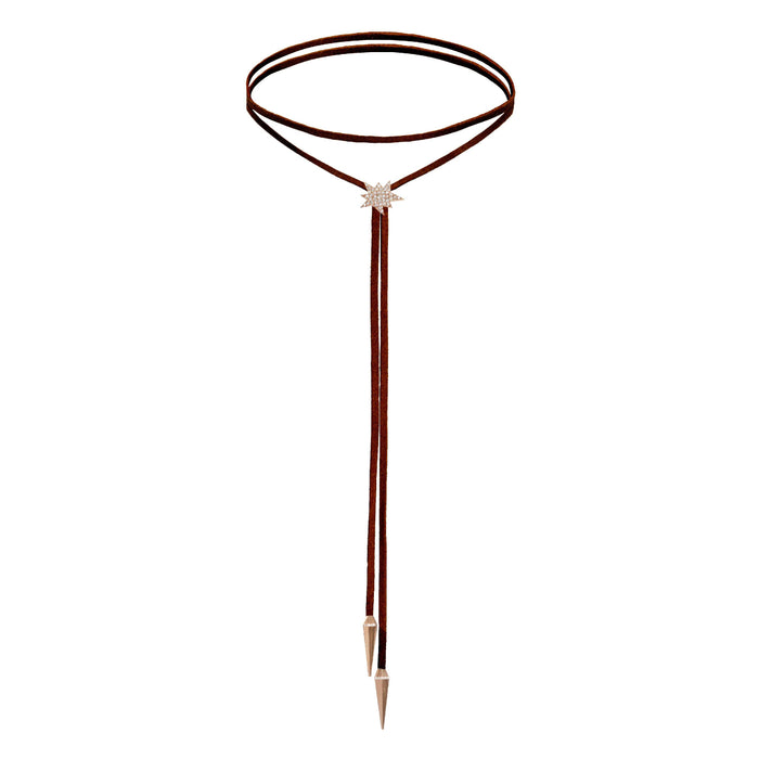 diane kordas Chocolate Brown Explosion Bolo Necklace