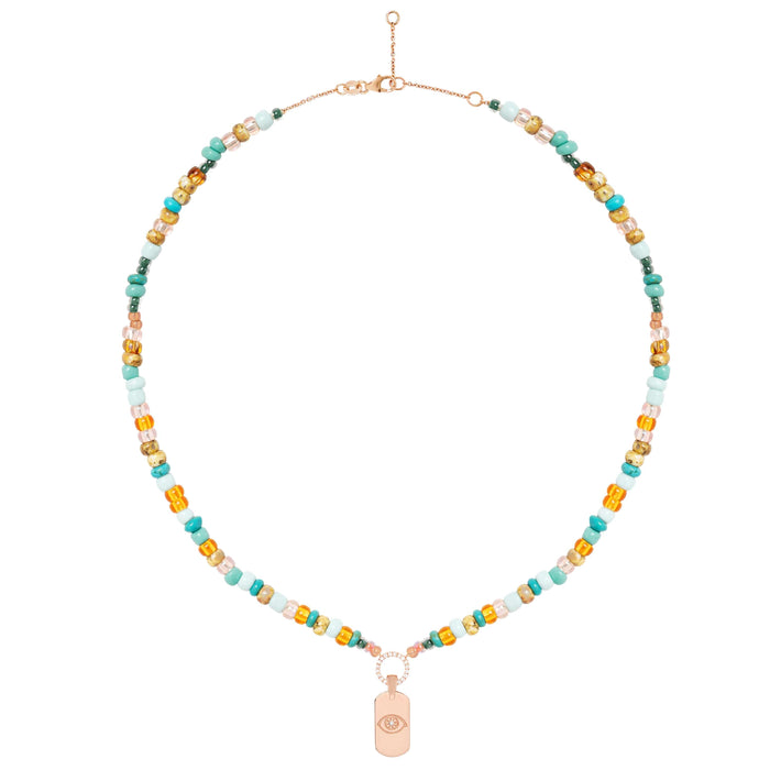 Diane Kordas Amber Beaded Necklace