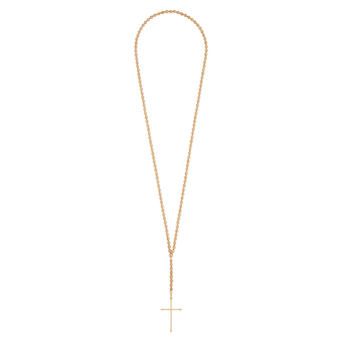 Diane Kordas Aura Quartz Cross Rosary Necklace