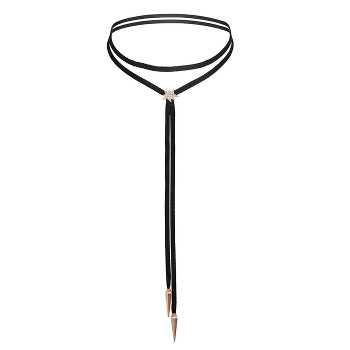 diane kordas Black Explosion Bolo Necklace