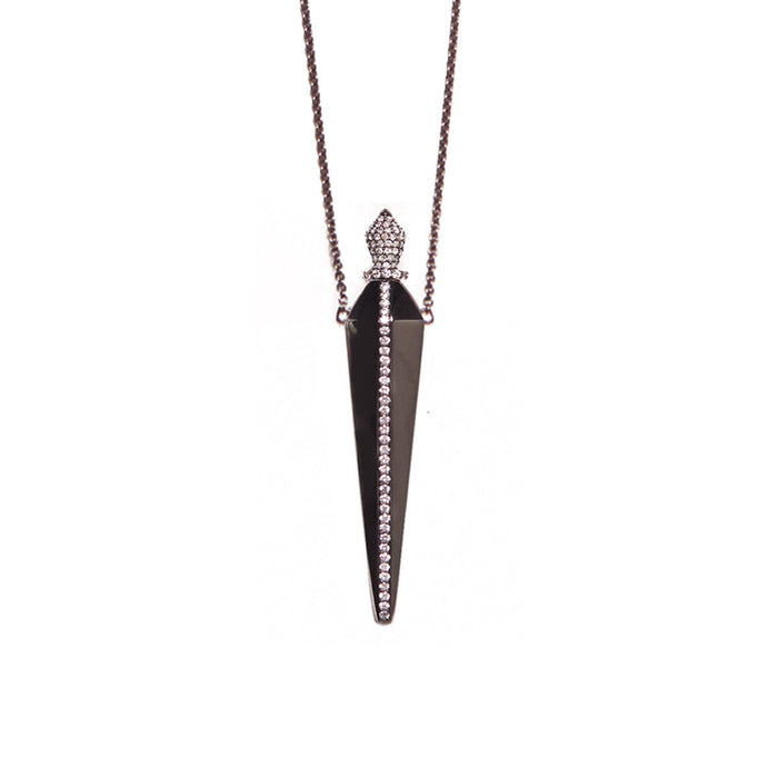 diane kordas Black Gold Diamond Line Amulette