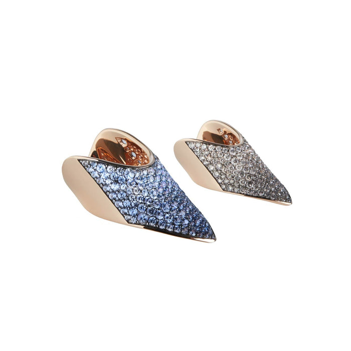 Diane Kordas Blue Ombre Armour Rings