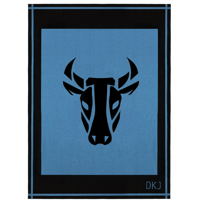 diane kordas Bull Blanket in Denim