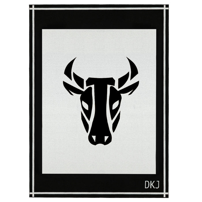 diane kordas Bull Blanket in Ivory