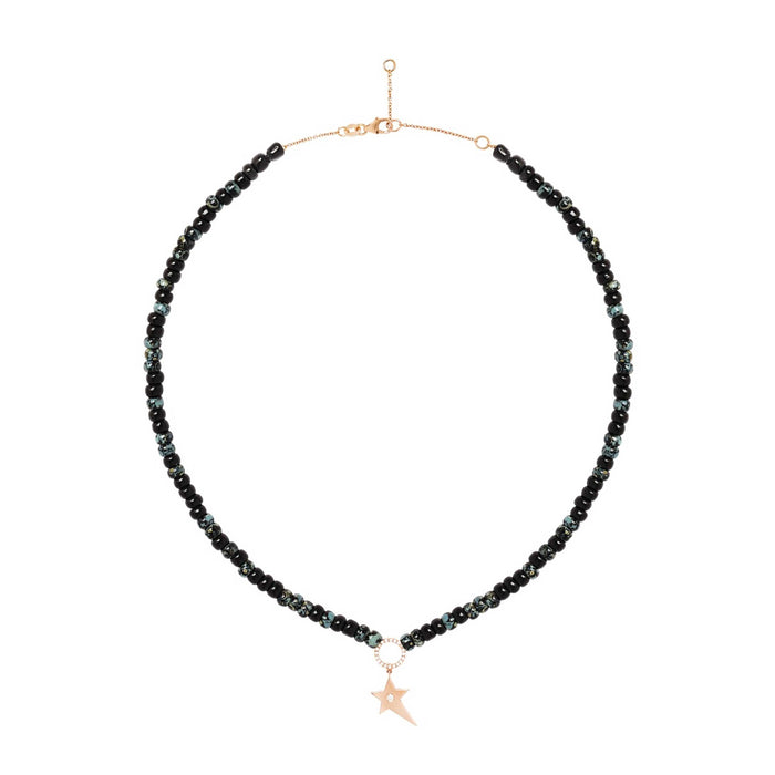 Diane Kordas Charcoal Beaded Necklace