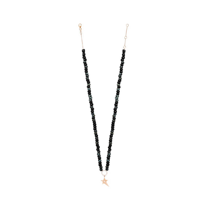 Diane Kordas Charcoal Beaded Necklace