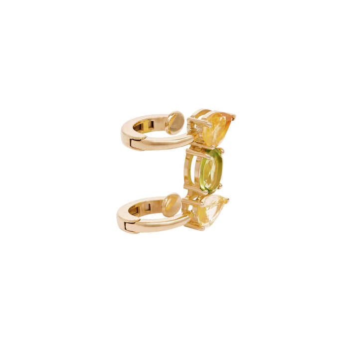 Diane Kordas Citrine Peridot And Sapphire Ear Cuff