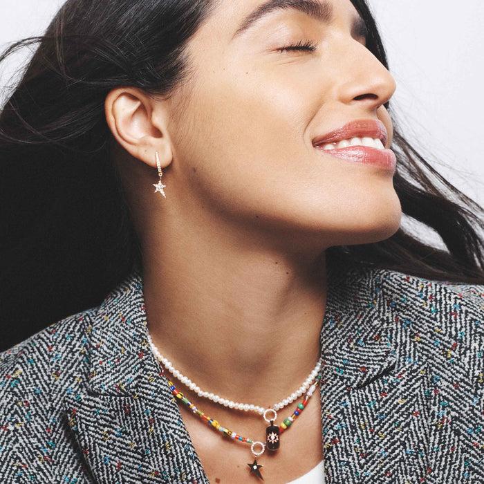 Diane Kordas Cosmos Star Charm Earring