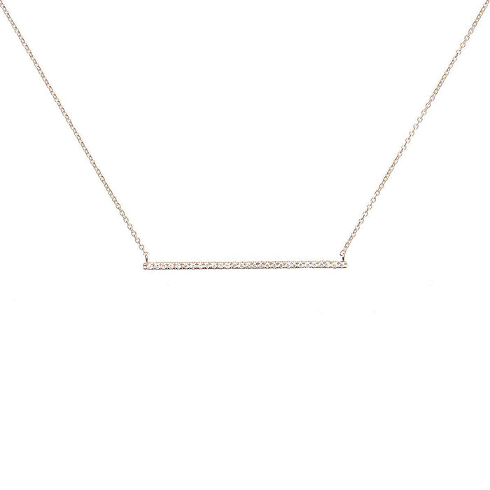 diane kordas Diamond Bar Necklace