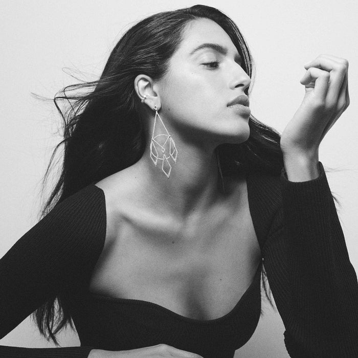 Diane Kordas Diamond Chandelier Earrings