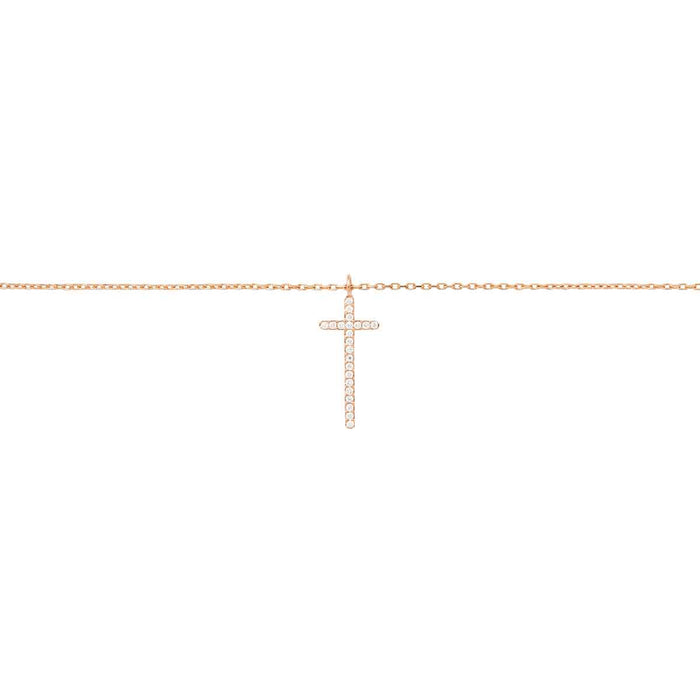 diane kordas Diamond Cross Necklace