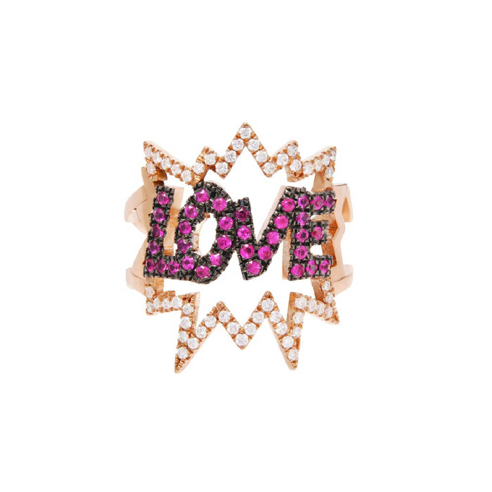 diane kordas Diamond LOVE Ring