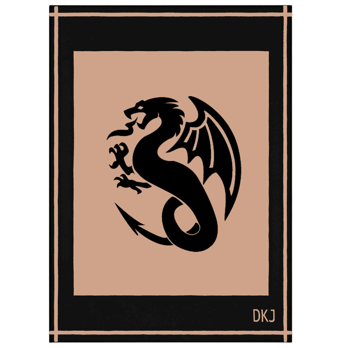 diane kordas Dragon Blanket in Camel