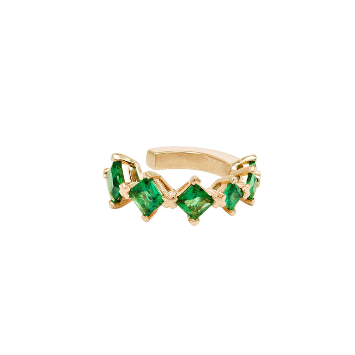 diane kordas Emerald Round Ear Cuff