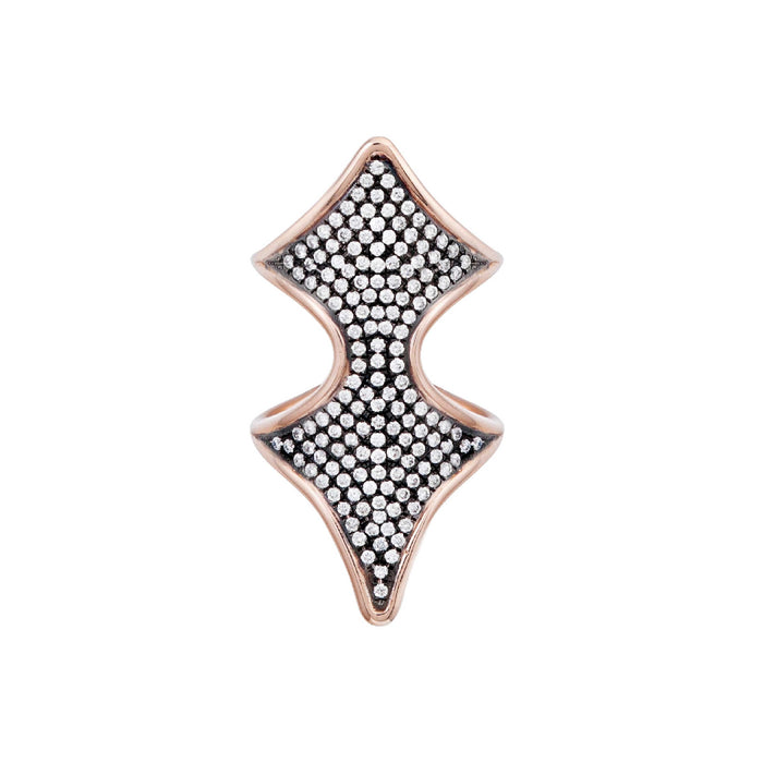diane kordas Full Diamond Shield Ring
