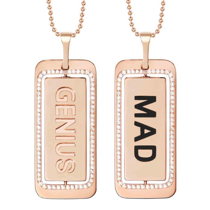 diane kordas GENIUS/MAD PENDANT