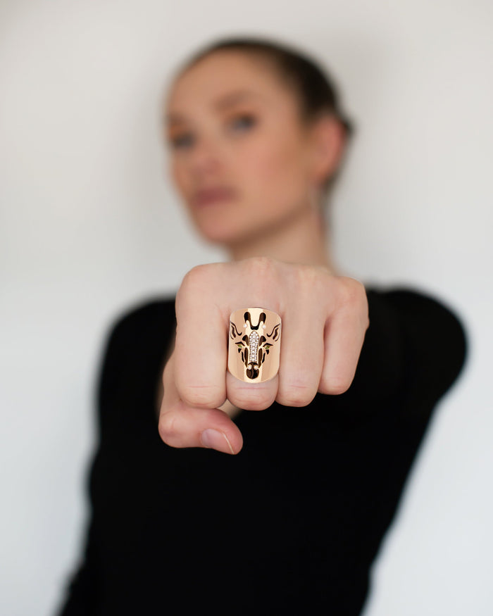 Diane Kordas Giraffe Ring