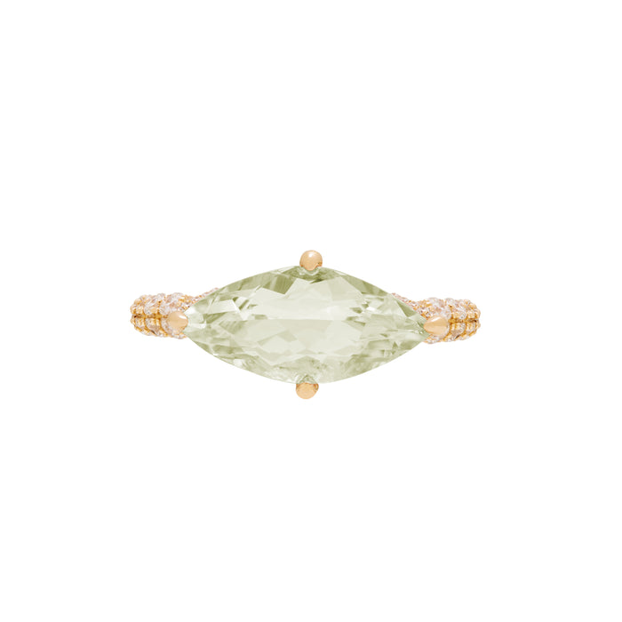 diane kordas Green Amethyst Pinky Ring