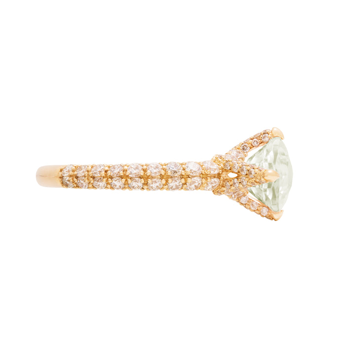 Diane Kordas Green Amethyst Pinky Ring