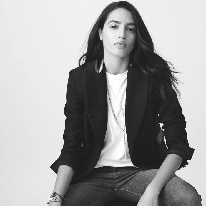 Diane Kordas Kunzite Cross Rosary Necklace