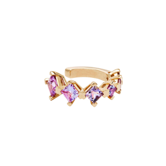 diane kordas Lilac Sapphire Round Ear Cuff