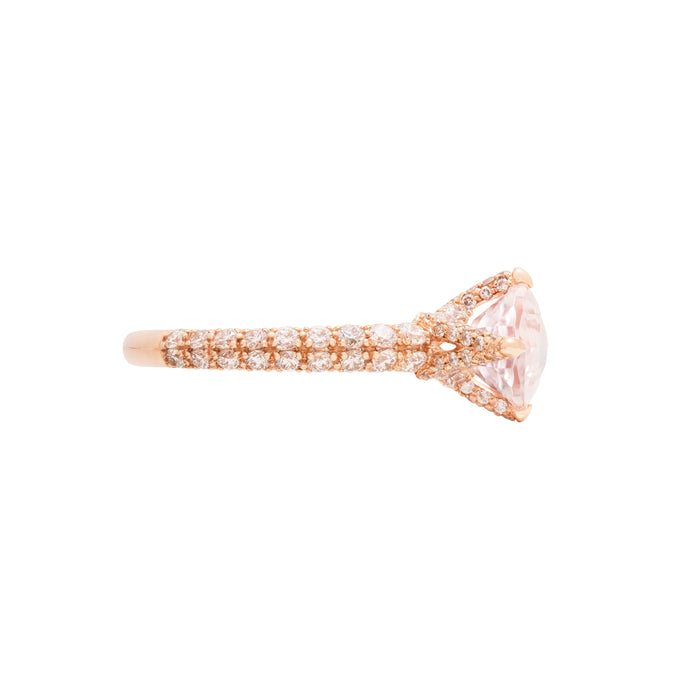 Diane Kordas Morganite Pinky Ring