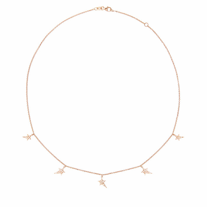 diane kordas Multi-Star Charm Necklace
