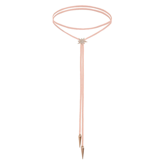 diane kordas Pink Explosion Bolo Necklace