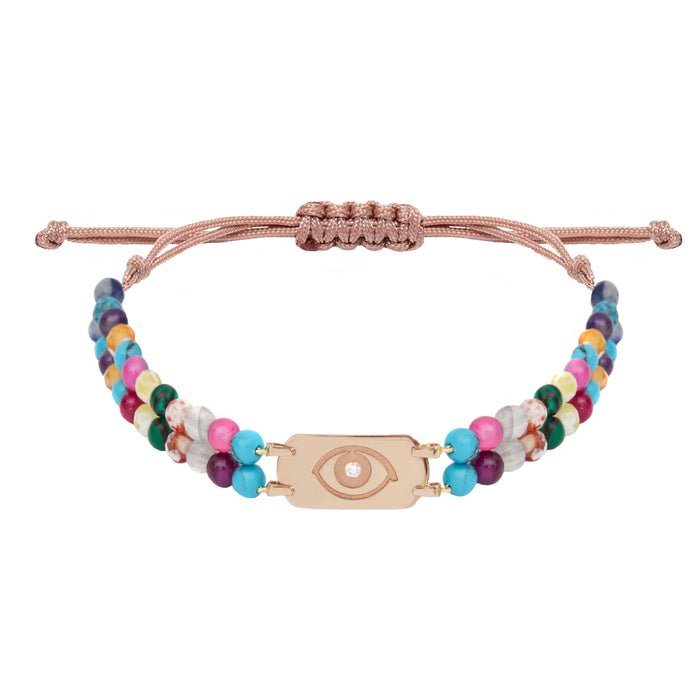 diane kordas RAINBOW DOUBLE STRAND BRACELET