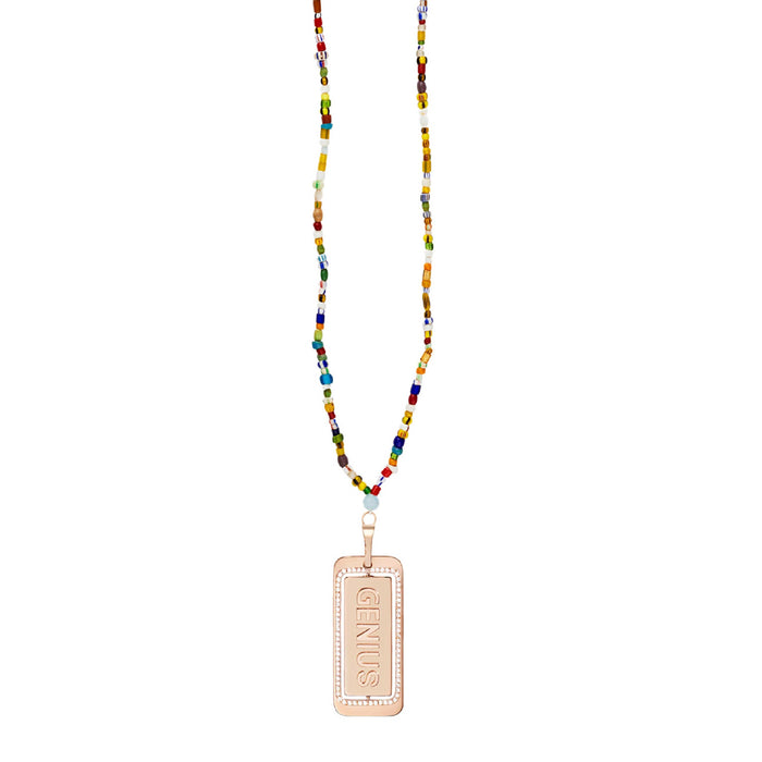 diane kordas Rainbow Genius/Mad I.D Tag Necklace